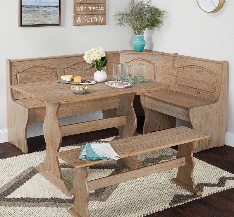 Breakfast nook round table set hot sale