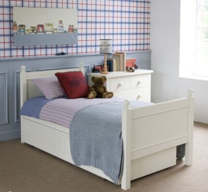 Buy Teak Wood Kids’ Single Trundle Bed Online | TeakLab