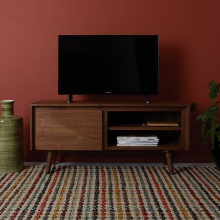 Buy Teak Small TV Stand With One Door Online | TeakLab