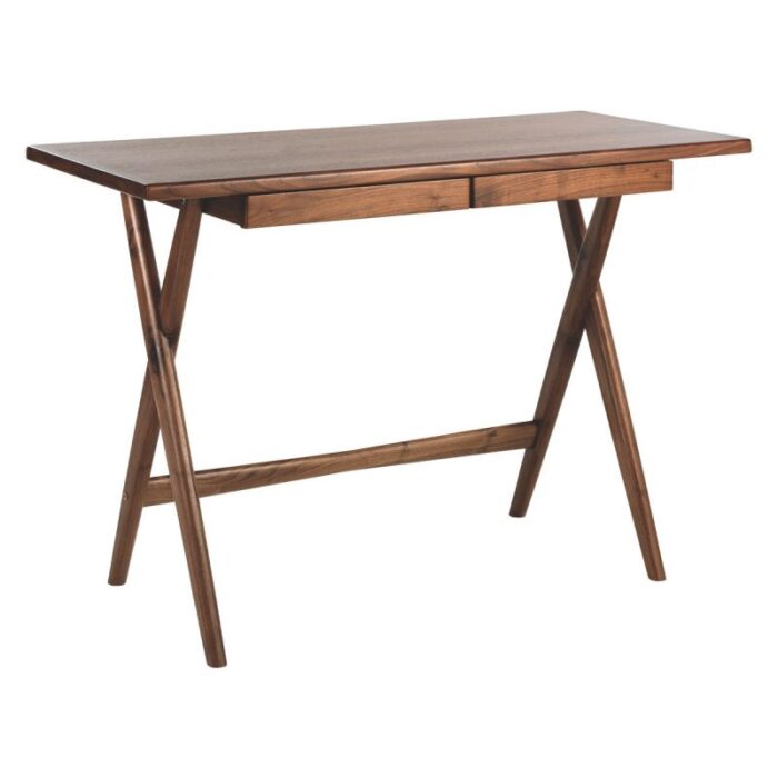 Buy Teak Desk With 2 Drawers Online | TeakLab 3