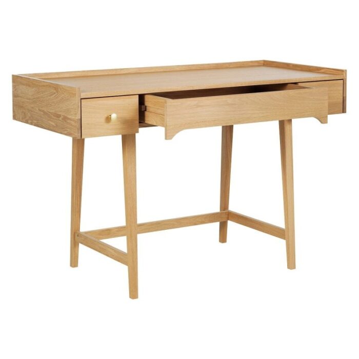 Buy Teak Desk With 3 Storage Drawers Online | TeakLab 4