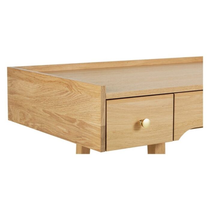 Buy Teak Desk With 3 Storage Drawers Online | TeakLab 5