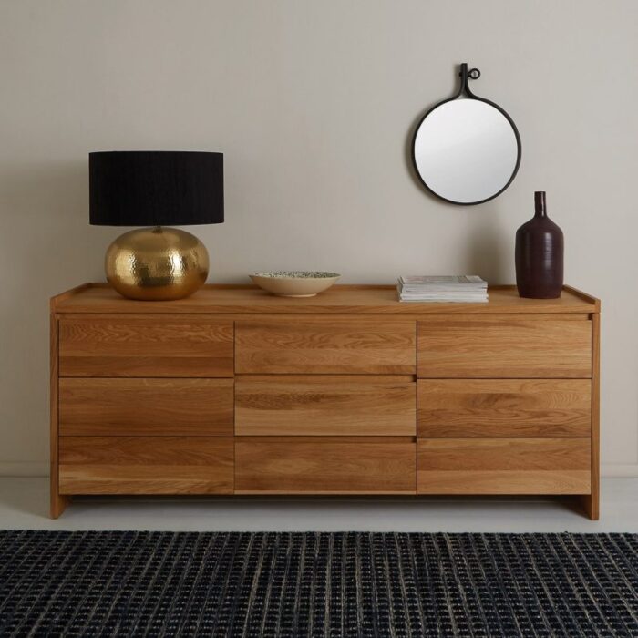 Buy Teak Sideboard With 2 Doors And 3 Drawers Online | TeakLab 1