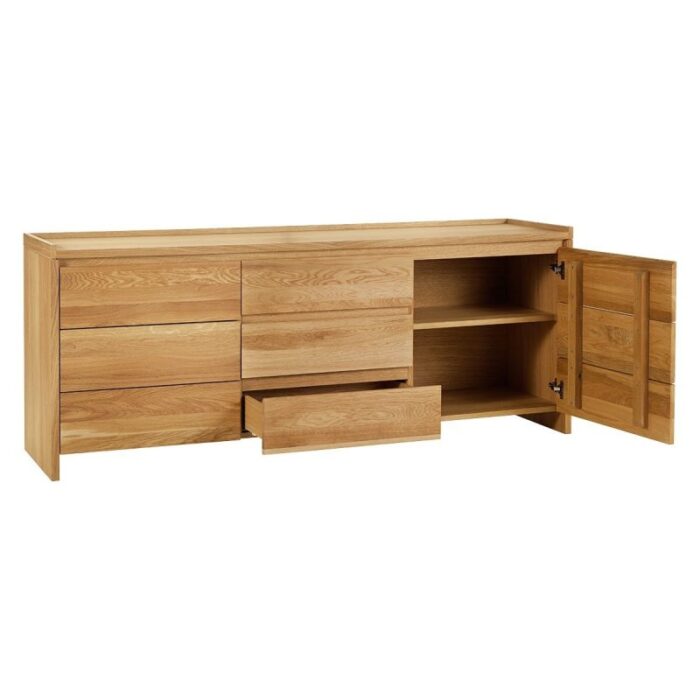 Buy Teak Sideboard With 2 Doors And 3 Drawers Online | TeakLab 3